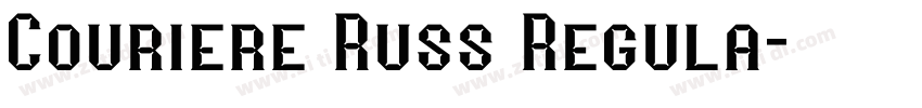Couriere Russ Regula字体转换